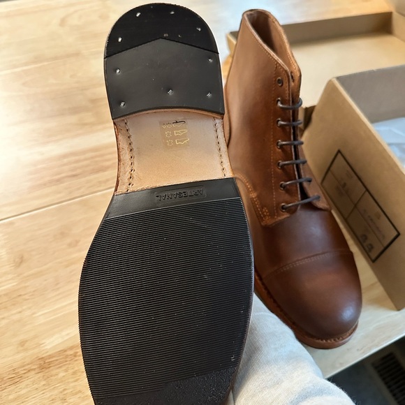 Men\'s Handmade Portuguese Brown Leather Boots - NEW main image 4